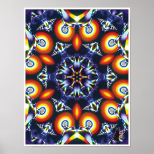 Charbon Cinétique Collage Kaleidoscope Poster