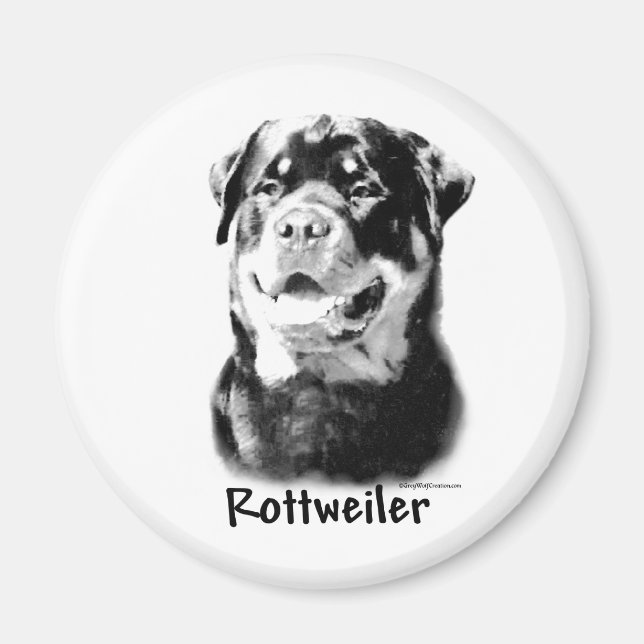 Charbon Rottweiler - Magnet (Devant)