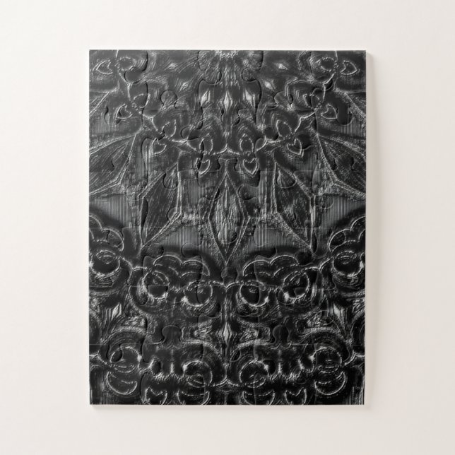 Charcoal Mandala  Jigsaw Puzzle (Vertical)