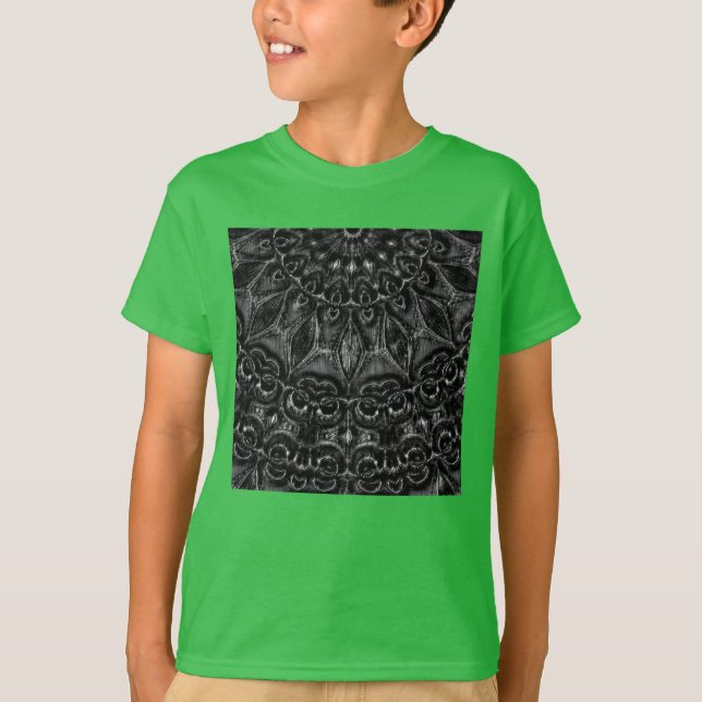 Charcoal Mandala  T-Shirt (Devant)