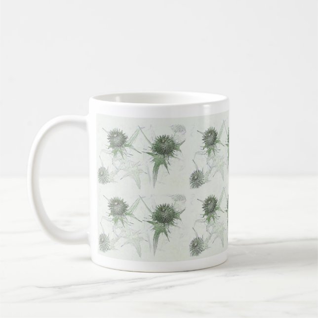 Chardon vert ... mug (Gauche)