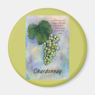Chardonnay Raisins de vin & Description Magnet