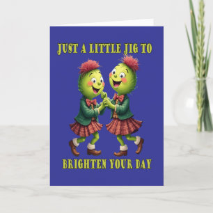 Chardons portant du tartan juste une petite carte