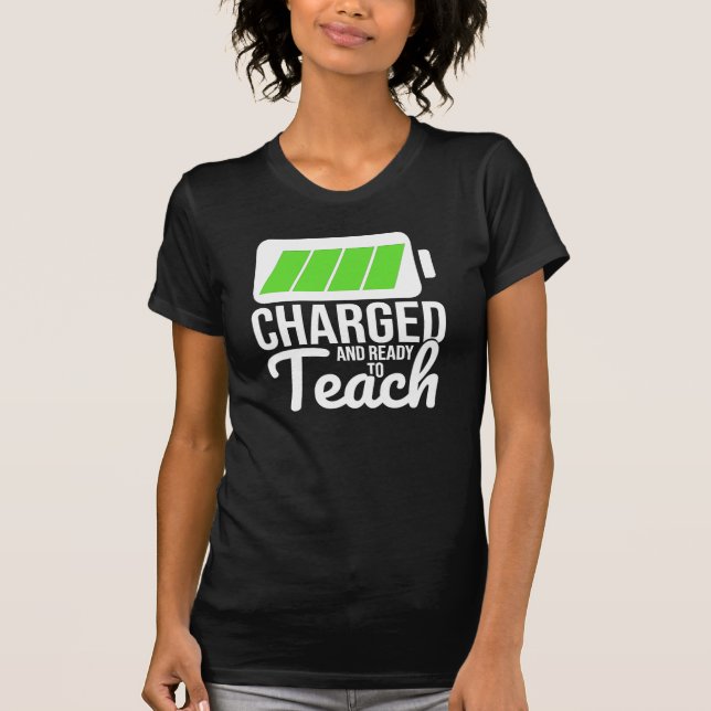 Chargé et prêt à enseigner 2 T-shirt femme (Devant)