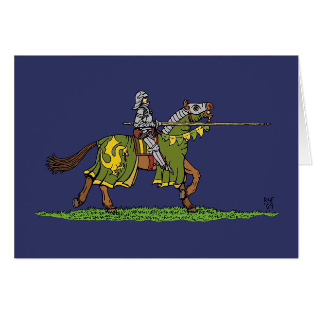 Chargement du chevalier médiéval (Devant horizontal)