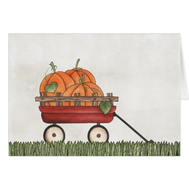 Chariot complètement des citrouilles (Devant horizontal)