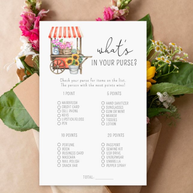 Chariot de fleurs - Ce qu'il y a dans votre sac à  (Créateur téléchargé)