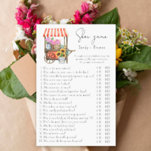 Chariot de fleurs - Jeu de chaussures jeu de baby