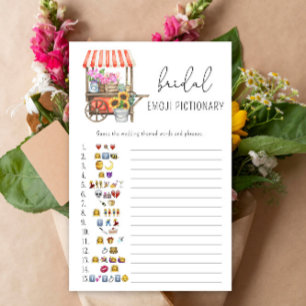 Chariot de fleurs - pictionary d'emoji pour baby s