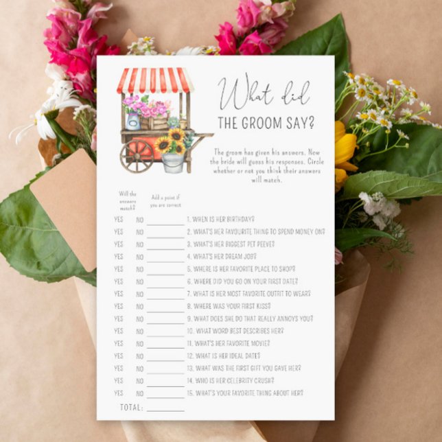 Chariot de fleurs - Qu'est-ce que le marié a dit j (Créateur téléchargé)