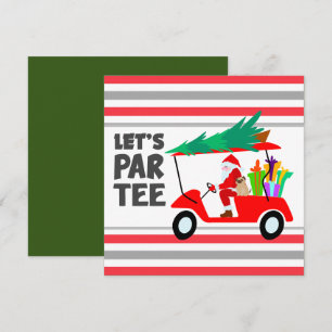 Chariot de golf avec Santa Claus Let Par Tee Golfe