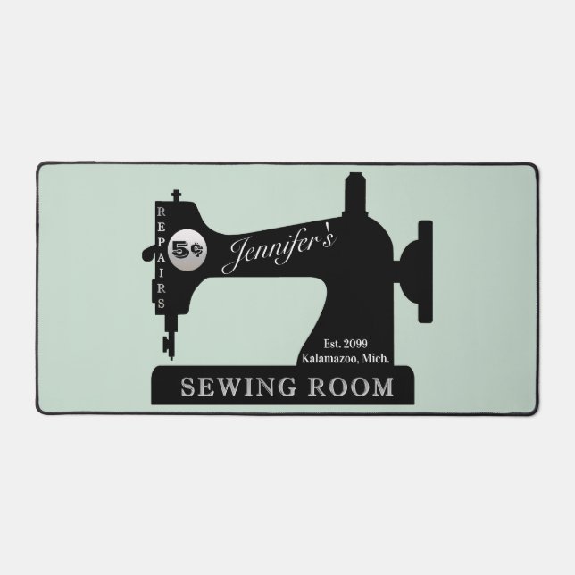 Chariot Seamstress Quilter Machine à coudre Plaque (Recto)