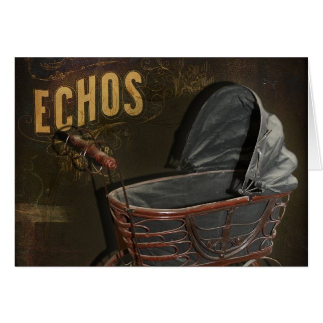 Chariot victorien vintage de boguet de bébé (Devant horizontal)