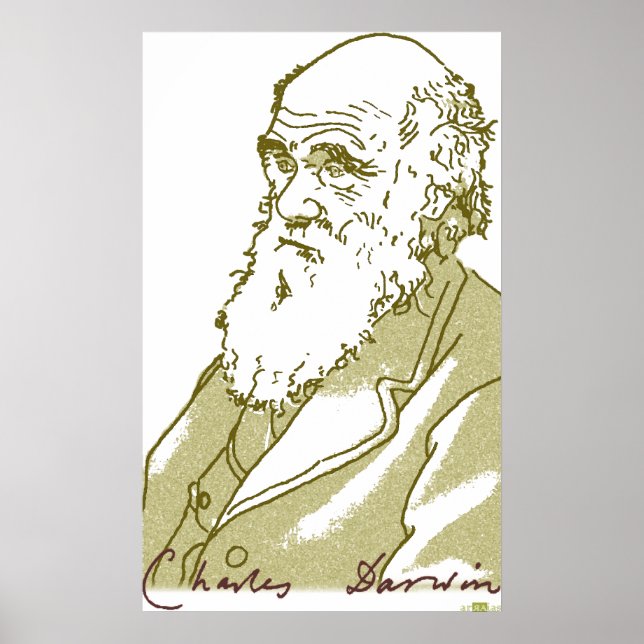 Charles Darwin, affiche (Devant)