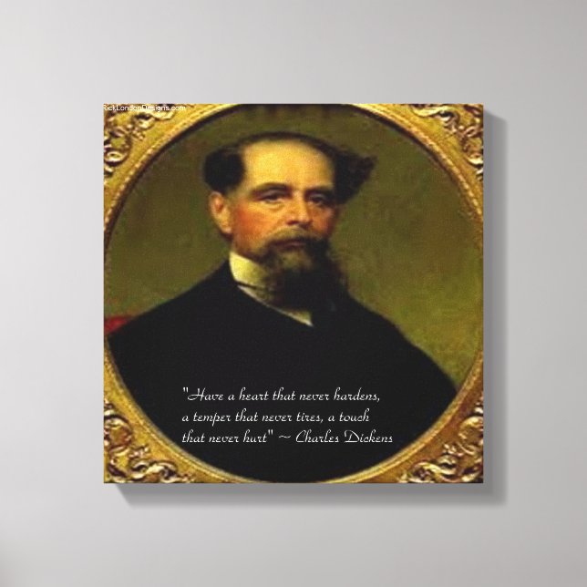 Charles Dickens & Citation Poignante Impression su (Recto)