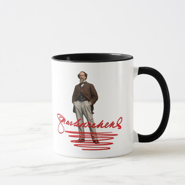 Charles Dickens Signature Mug (Droite)