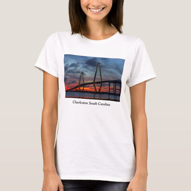 Charleston Fire Comme Sunset T-Shirt (Devant)