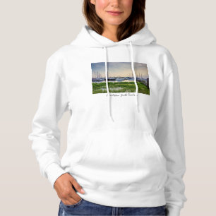 Charleston Harbor Boats Sunset Sweat - shirt à cap