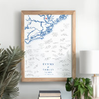 Charleston Mariage Élégante carte Poster du livre 