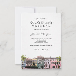 Charleston SC Bachelorette Party Invitation de fin