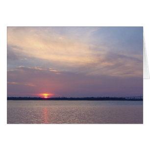 Charleston SC Sunset ~ Psaumes 113:3 Carte de voeu