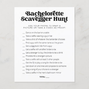 CHARLI retro bachelorette jeu chasse au trésor