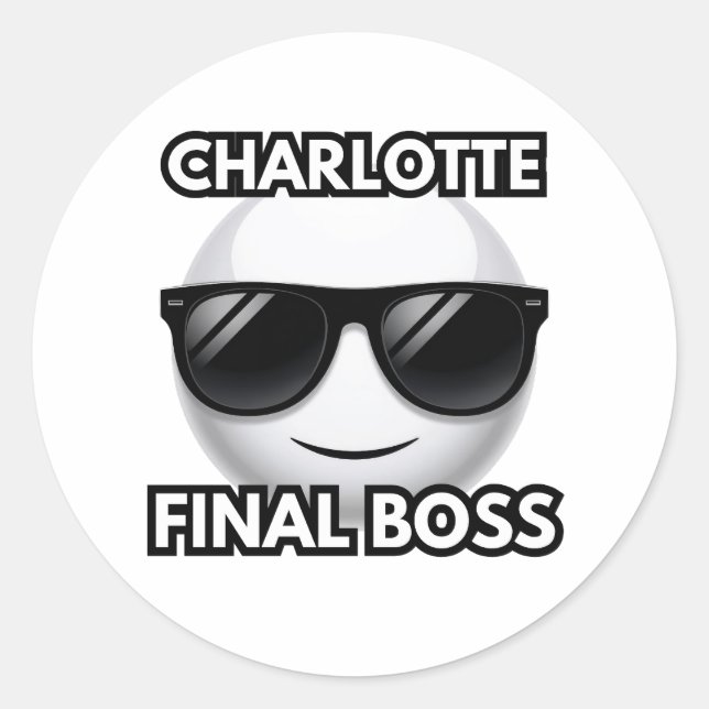 Charlotte Boss Final Émoticône Autocollant (Devant)