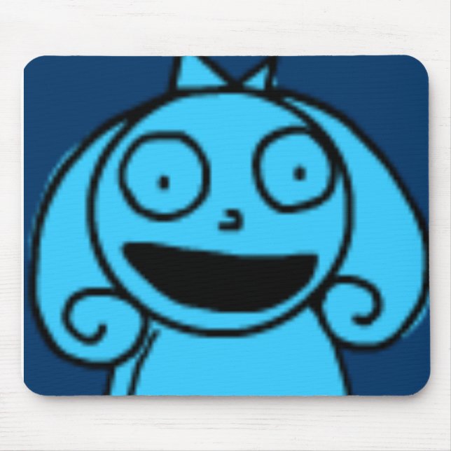 Charlotte faisant à démons le tapis de souris (Devant)