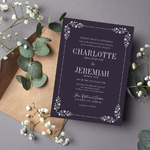 Charlotte Frame Couleurs courbes Invitation de