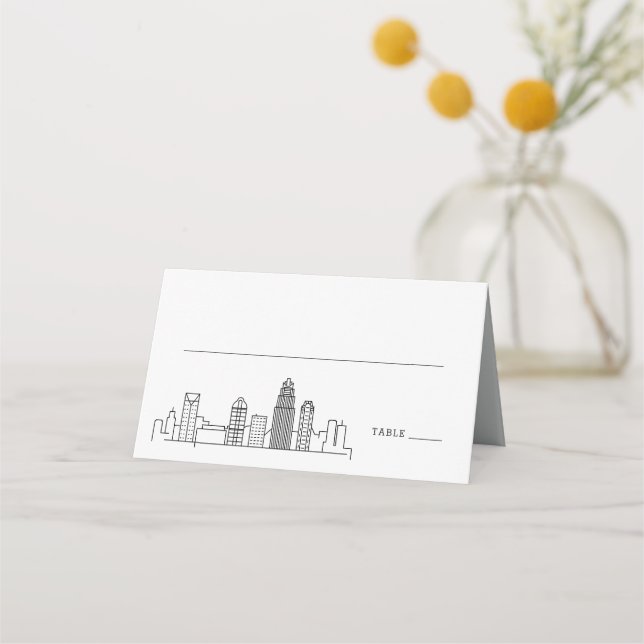 Charlotte Mariage | Placer les cartes de nom de ta (Devant)