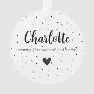 Charlotte Nom Signifiant Filles Filles Femmes Mini