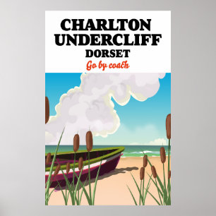 Charlton Undercliff Beach, affiche de voyage du Do