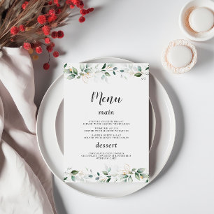 Charm Watercolor Airy Greenery Mariage or