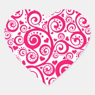 charmant autocollant rose