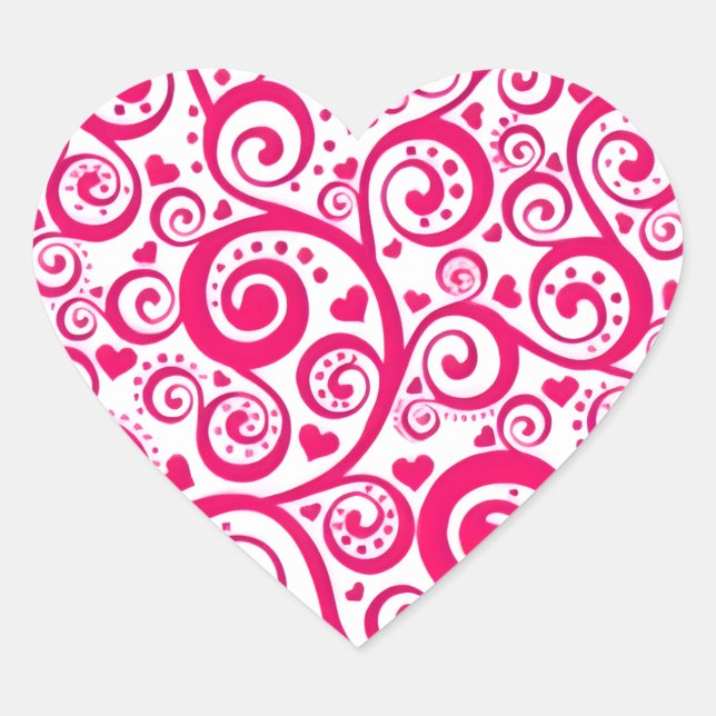 charmant autocollant rose (Devant)