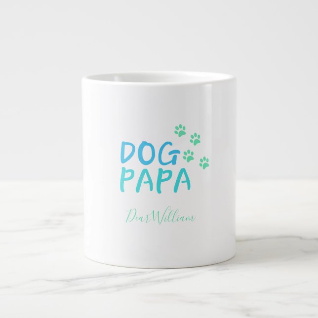 Charmant chien    PapaGéant café Mug (Devant)