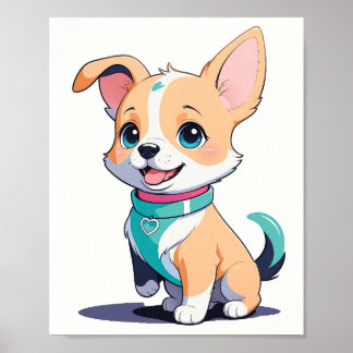 Charmant chiot Corgi - Jolie décoration murale pou