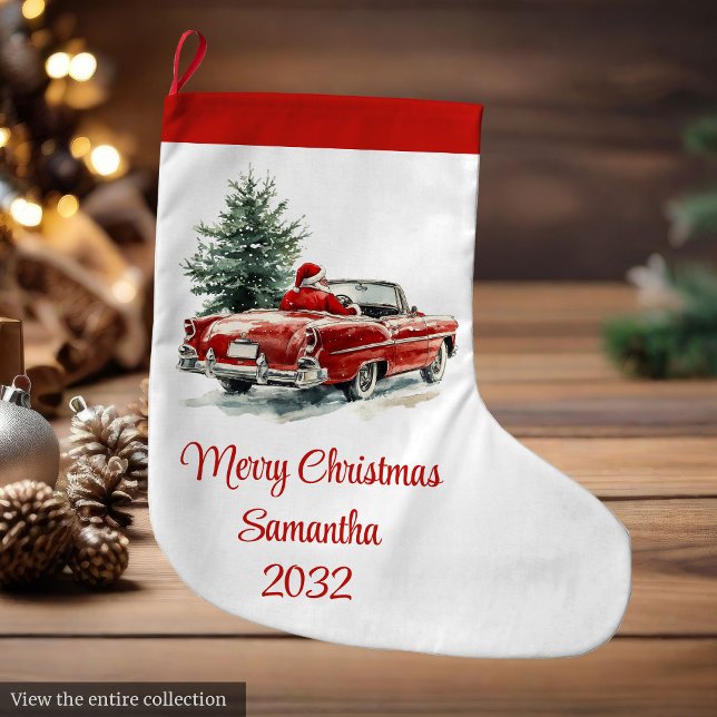 Charmant Père Noël Chaussette de fête traditionnel (Charming Santa Claus Traditional Festive Stocking)