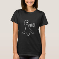 Charmant T-shirt fantôme Halloween pour femmes et