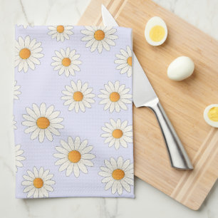 Charmante marguerite Floral Serviette de cuisine