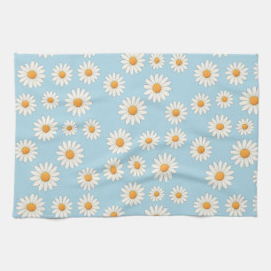 Charmante marguerite Floral Serviette de cuisine