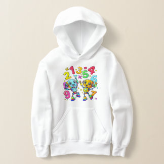 Charmants chiffres monstres dessin animé sweat à c