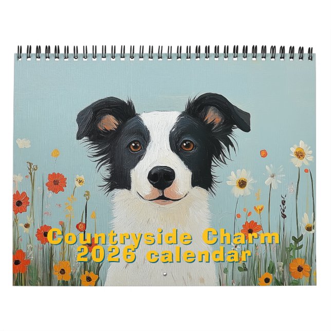 Charme de campagne 2026 Calendrier des Murs d'Art  (Protection)