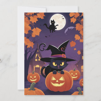 Charme de chat noir - Carte cadeau Halloween