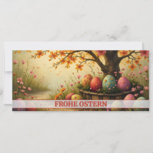 Charme de fleurs printanières avec splendeur d'œuf