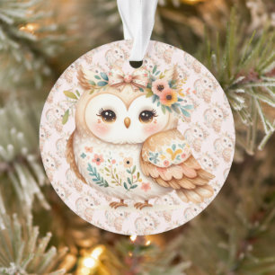 Charme de la chouette bohème cottagecore florale f
