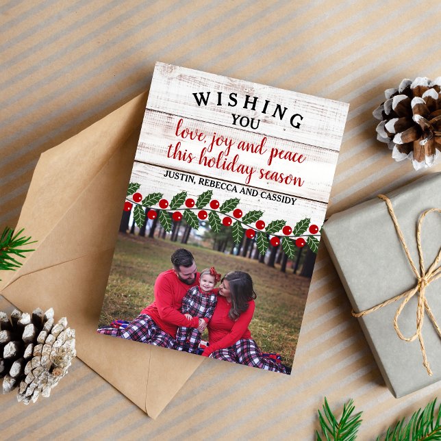 Charme de Noël Famille Carte de vacances (Créateur téléchargé)