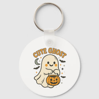 Charme de porte-clés Halloween de fantôme mignon