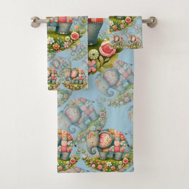 Charme de Prairie Florale à l'Élément Patchwork d' (En situation)