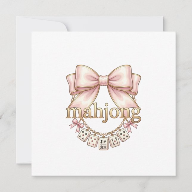 Charme Mahjong Rose Coquette pour Femmes (Devant)